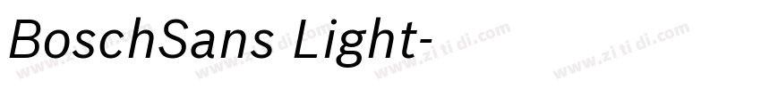 BoschSans Light字体转换